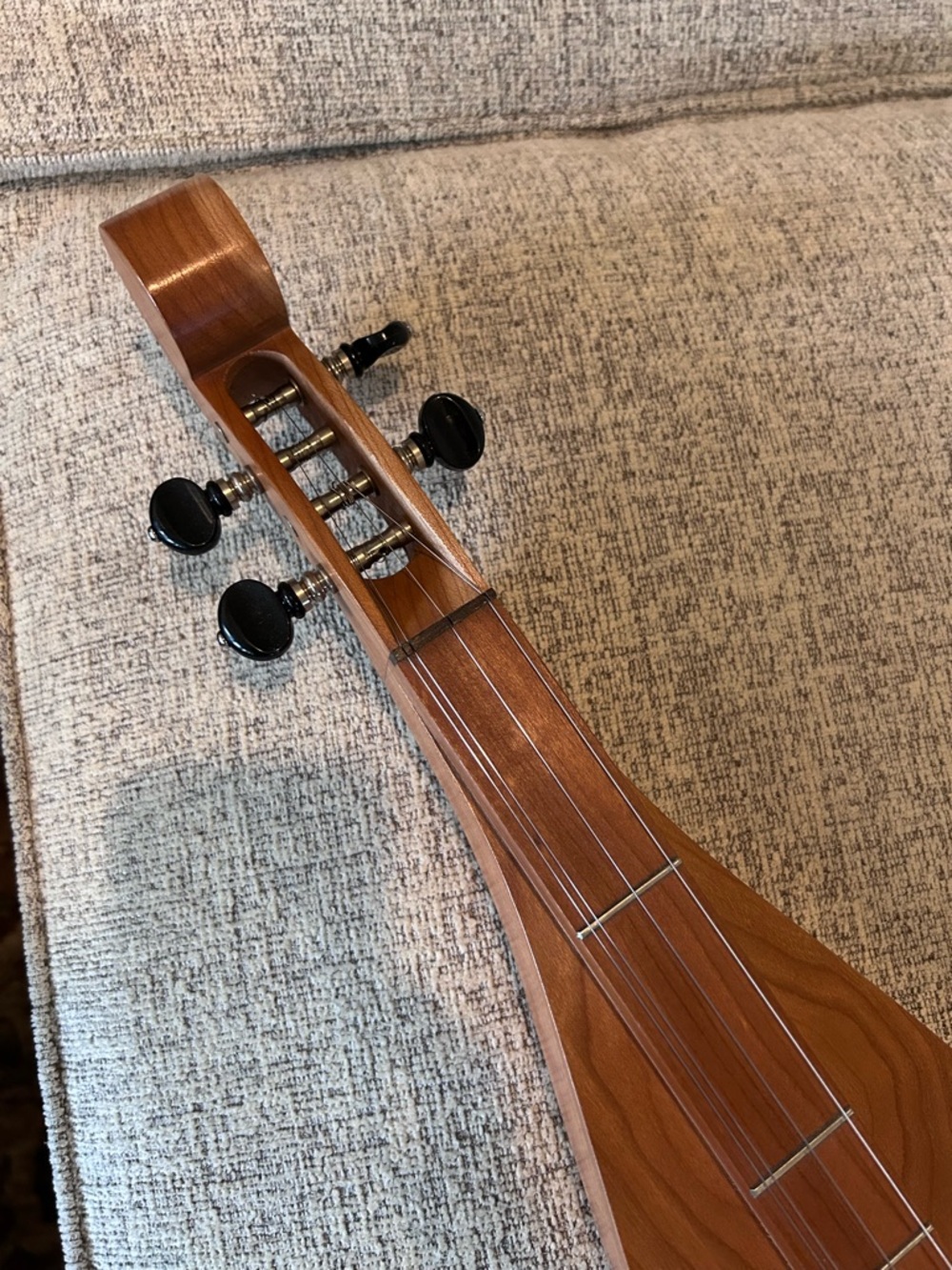 Vintage 1970s Handmade J Patterson Mountain Lap Dulcimer  Heart Sound Hole - Picture 5 of 8